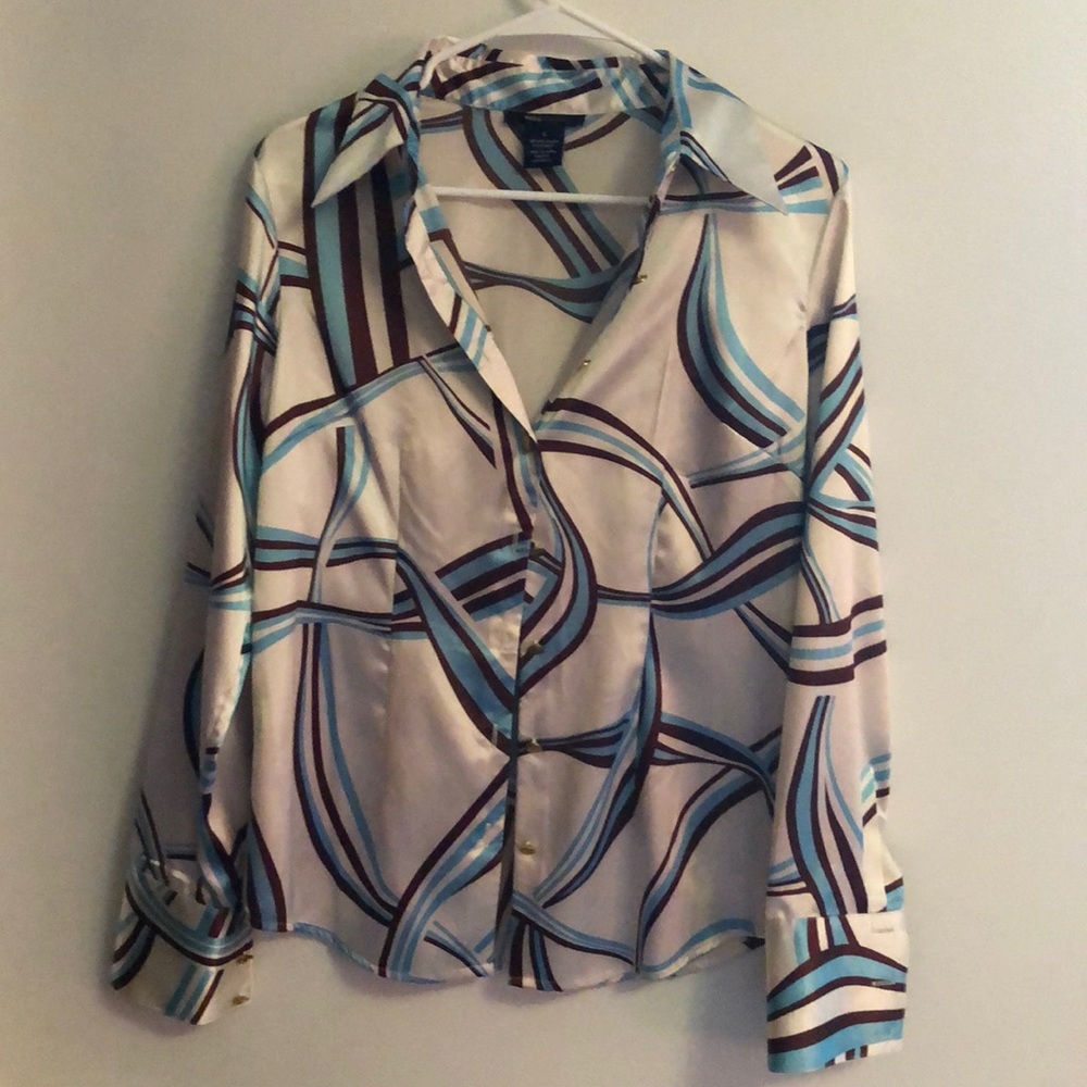 BCBGMaxazaria Polyester Button Down Dress shirt